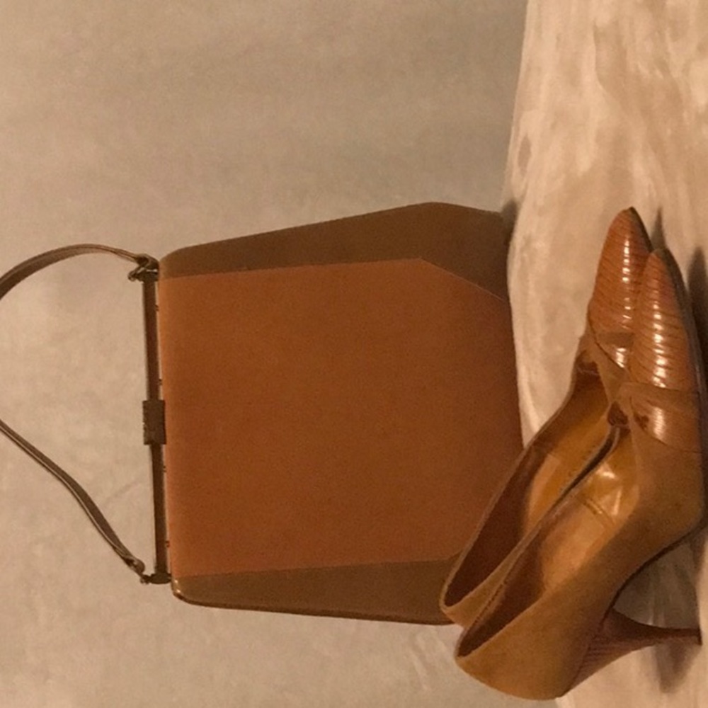 Vintage Unmistakably Johansen heels Rich’s Atlanta size 7 4A with Vintage Purse